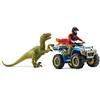 Image de Fuite sur quad face au vélociraptor - Ensemble de Jouets Préhistoriques de 5 Pieces pour Garçons et Filles a Partir de 4 ans - - Neuf