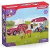 Image de Voyage en voiture avec remorque pour chevaux, Coffret figurines 42535 Horse Club pour enfants de 5 ans - Neuf