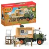 Image de Gros camion de sauvetage d'animaux, coffret de jeu de 45 pieces avec 2 figurines d'animaux, 1 figurine de ranger articulée et des - Neuf
