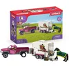 Image de Schleich Pick-up avec remorque à chevaux