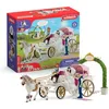 Image de Figurine La caleche des mariés, des 5 ans, schleich 42641 HORSE CLUB, coffret 106 pieces - Neuf