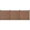 Image de Clôture de jardin WPC avec poteaux Brise-vue Brise-vent Clôture à lamelles 183x531cm [neu.holz]