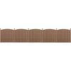 Image de Clôture de jardin WPC Clôture pare-vue Clôture brise-vent Clôture à lamelles 932x(165-185)cm Ronde