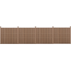Image de Clôture de jardin WPC Paroi de protection visuelle Paravent Clôture à lamelles 747x185cm Marron [neu.holz]