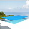 Image de Couverture de piscine solaire en PE rectangulaire 260 x 160 cm bleu