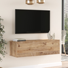 Image de Table TV 'Lapinlahti' 100 x 31,5 x 29,5 cm chêne rustique