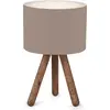 Image de Lampe de table 'Preston' bois 1 x E27 sable