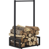 Image de Étagère à bois 'Thisted' 50 x 35 x 95 cm noir