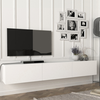 Image de Meuble TV « Vihti » 180 x 31 x 29,5 cm, blanc