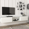 Image de Meuble TV 'Paltamo' 180x31x29,5cm blanc