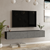 Image de Table TV 'Lapinlahti' 180 x 31,5 x 29,5 cm noir / aspect béton