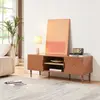 Image de Table TV 'Starvili' avec 2 portes 120 x 40 x 45 cm rouille