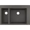 Image de hansgrohe S51 S510-F635, évier encastré, dimensions 180/450, couleur gris pierre