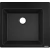 Image de hansgrohe S51 S510-F450, évier encastré de 450 mm, couleur noir graphite