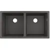 Image de hansgrohe S51 S510-U770, évier encastré, 370/370, gris pierre