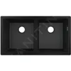 Image de Hansgrohe - Viers - Evier Encastré Granit S510-u770, Graphite Noir 43434170