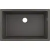 Image de hansgrohe S51 S510-U660, évier encastré de 660 mm, couleur gris pierre