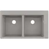 Image de hansgrohe S51 S510-F770, évier encastré 370/370, couleur gris béton