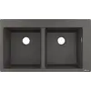 Image de hansgrohe S51 S510-F770, évier encastré 370/370, couleur gris pierre