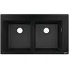Image de Hansgrohe - Evier À Encastrer 2 Bacs S51 Sans Vidage Noir Graphite