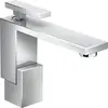 Image de Robinet mitige pour lavabo AXOR Edge, modèle 130, avec système de bonde à ouverture par simple pression - Finition diamant, chrome