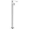 Image de Robinet de lavabo monocommande AXOR Edge, installation au sol, avec système de bonde à ouverture par simple pression - Finition diamant, chrome