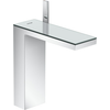 Image de Robinet mitige pour vasque Axor MyEdition 230, conçu pour les vasques à poser, avec système de bonde à ouverture par simple pression, finition chrome/verre miroir