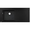 Image de hansgrohe S51 S5110-F450 : Évier encastrable de 450 mm avec égouttoir à droite, couleur noir graphite