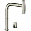 Image de hansgrohe Metris Select M71 Mitigeur de cuisine 2 trous 200, douchette extractible, 2jets, sBox, 73818800