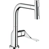 Image de Robinet de cuisine monocommande AXOR Citterio, modèle Select 230, avec douchette extractible et système sBox, finition chrome