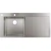 Image de hansgrohe S71 S718-F450 : Évier encastrable de 450 mm avec égouttoir à droite, en acier inoxydable