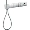 Image de AXOR Edge, module thermostat Select 610/100, encastrement, pour 4 consommateurs - finition diamant, chrome