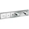 Image de robinet thermostatique encastré Hansgrohe RainSelect pour 2 points de puisage, finition chrome