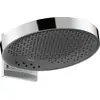 Image de Douche de plafond Rainfinity de Hansgrohe, modèle 360° avec 3 jets, raccord mural, finition chrome