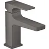 Image de Hansgrohe - Metropol Mitigeur De Lavabo 100 Poignée Manette Bec Court, Bonde Push-open, Noir Chromé Brossé (32500340)