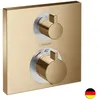 Image de Hansgrohe - Ecostat Square Set De Finition Pour Mitigeur Thermostatique Encastré Avec Robinet D'Arrêt Et Inverseur Bronze Brossé