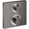 Image de Hansgrohe - Ecostat Square - Robinet Thermostatique Encastré Avec 2 Fonctions, Noir Chromé Brossé 15714340