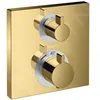 Image de Hansgrohe - Ecostat Square - Robinet Thermostatique Encastré Avec 2 Fonctions, Aspect Doré Poli 15714990