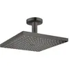 Image de Douche de plafond Raindance E, modèle 300, 1 jet, avec raccordement au plafond, finition noir brossé