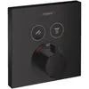 Image de Hansgrohe - Showerselect Set De Finition Pour Mitigeur Thermostatique Encastré Avec 2 Fonctions Noir Mat