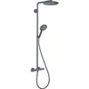 Image de Hansgrohe - Raindance Select S - Colonne De Douche Thermostatique Showerpipe, 1jet, Noir Chromé Brossé 27633340