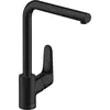 Image de robinet de cuisine Hansgrohe Focus M41, monocommande, 280 mm, 1 jet, finition noir mat