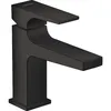Image de Hansgrohe - Metropol Mitigeur De Lavabo 100 Poignée Manette Bec Court, Bonde Push-open, Noir Mat (32500670)