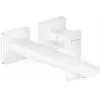 Image de Robinet De Lavabo Encastré Metropol F-set Blanc Mat Avec Longue Sortie À 2 Trous