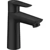 Image de Mitigeur de lavabo hansgrohe Talis E 110 avec garniture d'écoulement à tirette, noir mat, 1 pièce.
