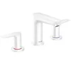 Image de Hansgrohe - Mélangeur Lavabo Talis E 150, 3 Trous, Avec Tirette Et Vidage Blanc Mat