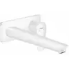 Image de Mitigeur De Lavabo Encastré Mural, Bec 225mm, Bonde À Écoulement Libre Blanc Mat - Hansgrohe
