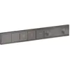 Image de robinet thermostatique encastré Hansgrohe RainSelect pour 4 points de puisage, finition noir brossé