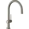 Image de Hansgrohe   Mitigeur De Cuisine Talis M54   Finition Simili Inox   Hauteur Sous Bec 220mm   Jet Laminaire   Sku 72804800