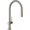 Image de Hansgrohe - M54 - Mitigeur D'Évier Talis Avec Douchette Extractible, Sbox, Simili Inox 72801800